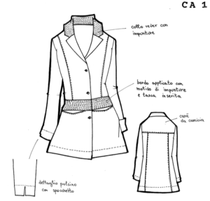 Camice Trench Corto Baschina Couture