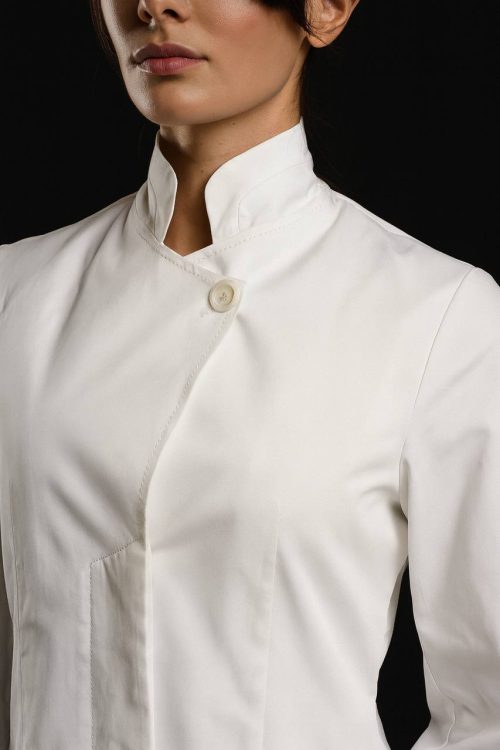 Napoleone Chic – Camice Donna Elegante con Fusciacca e Collo Sartoriale