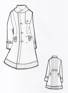 camice trench vintage couture
